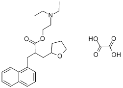 alpha-(1-Naphthylmethyl)-2-tetrahydrofuranpropionic acid diethylaminoethyl ester oxalate|萘呋胺酯草酸盐