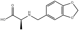 2-[(1,3-Benzodioxol-5-yl)methylamino]propionic acid 结构式