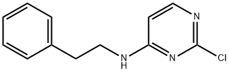 2-chloro-N-(2-phenylethyl)pyrimidin-4-amine 化学構造式