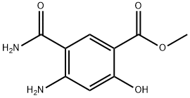 Benzoic acid, 4-amino-5-(aminocarbonyl)-2-hydroxy-, methyl ester (9CI) Structure