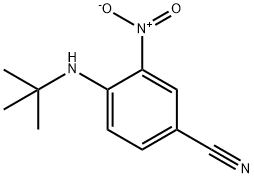 4-(叔丁基氨基)-3-硝基苯腈,320406-01-7,结构式