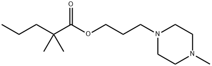 3-(4-メチル-1-ピペラジニル)-1-プロパノール2,2-ジメチルバレラート 化学構造式