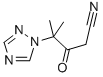 4-METHYL-3-OXO-4-(1H-1,2,4-TRIAZOL-1-YL)PENTANENITRILE 结构式