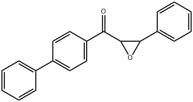 Methanone, (1,1'-biphenyl)-4-yl(3-phenyloxiranyl)- 化学構造式