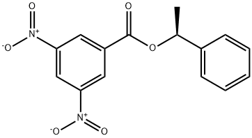 (S)-(+)-1-PHENYLETHYL 3,5-DINITROBENZOATE 化学構造式