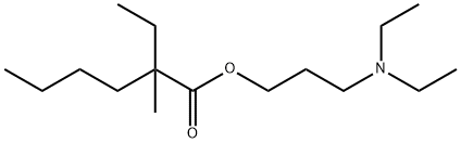 2-Ethyl-2-methylhexanoic acid 3-(diethylamino)propyl ester|