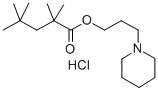 2,2,4,4-テトラメチル吉草酸3-ピペリジノプロピル・塩酸塩 化学構造式