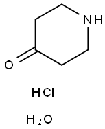 4-Piperidone hydrochloride hydrate Structure