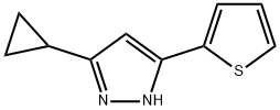 5-CYCLOPROPYL-3-(THIOPHEN-2-YL)-1H-PYRAZOLE,320718-46-5,结构式