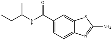 2-AMINO-BENZOTHIAZOLE-6-CARBOXYLIC ACID SEC-BUTYLAMIDE Structure