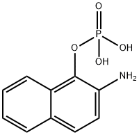 2-Amino-1-naphthol dihydrogen phosphate (ester) 结构式