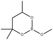 2-甲氧基-4,4,6-三甲基-1,3,2,-二羟硼, 3208-69-3, 结构式
