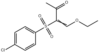 3-((4-CHLOROPHENYL)SULFONYL)-4-ETHOXYBUT-3-EN-2-ONE 结构式