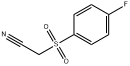 (4-フルオロベンゼンスルホニル)アセトニトリル 化学構造式
