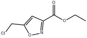 5-(クロロメチル)イソオキサゾール-3-カルボン酸エチル 化学構造式