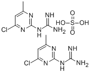 Guanidine, (4-chloro-6-methyl-2-pyrimidinyl)-, sulfate (2:1) Structure