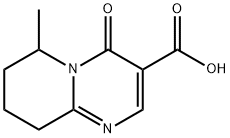3-Carboxy-6-methyl-6,7,8,9-tetrahydro-4H-pyrido[1,2-a]pyrimidin-4-one 结构式