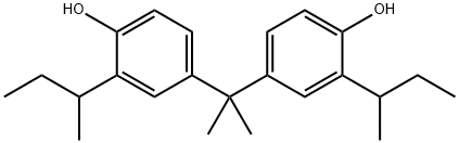 2,2-双(3-仲丁基-4-羟苯基)丙烷 结构式