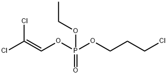 Phosphoric acid 3-chloropropyl 2,2-dichloroethenylethyl ester,3212-18-8,结构式