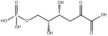4,5-dihydroxy-2-oxo-6-phosphonooxy-hexanoic acid Structure