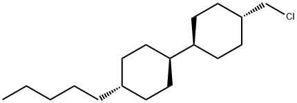 (trans,trans)-4-(chloroMethyl)-4'-pentyl-1,1'-Bicyclohexyl Structure