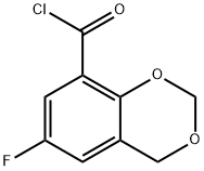 6-FLUORO-1,3-BENZODIOXENE-8-CARBONYL CHLORIDE,321309-29-9,结构式