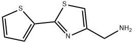 [2-(2-チエニル)-1,3-チアゾール-4-イル]メチルアミン 化学構造式