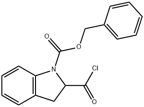 BENZYL 2-(CHLOROCARBONYL)-1-INDOLINECARBOXYLATE Struktur