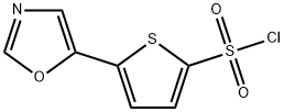 5-(1,3-恶唑-5-基)-2-噻吩磺酰氯,321309-40-4,结构式