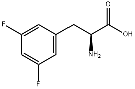 3,5-ジフルオロ-DL-フェニルアラニン 化学構造式