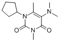 1-Cyclopentyl-5-(dimethylamino)-3,6-dimethylpyrimidine-2,4(1H,3H)-dione,32150-44-0,结构式