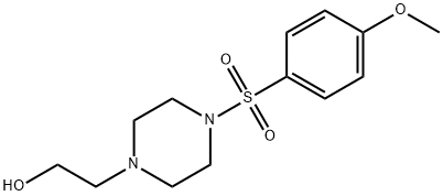 2-(4-((4-Methoxyphenyl)sulfonyl)piperazin-1-yl)ethanol 化学構造式
