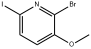 2-BROMO-6-IODO-3-METHOXYPYRIDINE Struktur