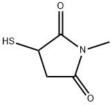 2,5-Pyrrolidinedione, 3-mercapto-1-methyl- (9CI) 结构式