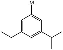 Phenol, 3-ethyl-5-(1-methylethyl)- (9CI) Structure