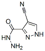 1H-Pyrazole-3-carboxylicacid,4-cyano-,hydrazide(9CI) Structure