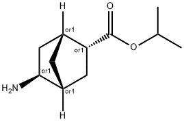 Bicyclo[2.2.1]heptane-2-carboxylic acid, 5-amino-, 1-methylethyl ester, Structure