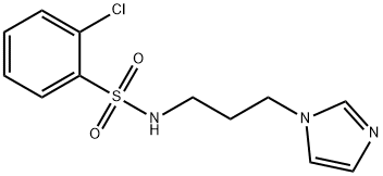 2-chloro-N-[3-(1H-imidazol-1-yl)propyl]benzenesulfonamide,321717-89-9,结构式