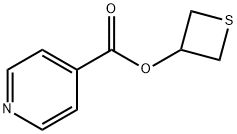 4-Pyridinecarboxylicacid3-thietanylester 化学構造式