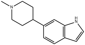 6-(1-甲基哌啶-4-基)-1H-吲哚, 321745-84-0, 结构式