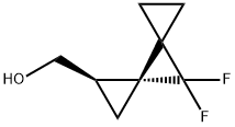 Dispiro[2.0.2.1]heptane-1-methanol, 7,7-difluoro-, (1R,3R)- (9CI) 化学構造式