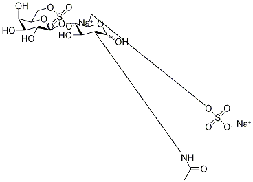 2-乙酰氨基-2-脱氧-4-O-(6-磺基B-D吡喃半乳糖基)-6-磺基 - D-D-吡喃葡萄糖,321897-68-1,结构式