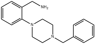 [2-(4-Benzyl-1-piperazinyl)phenyl]methanamine,321908-96-7,结构式