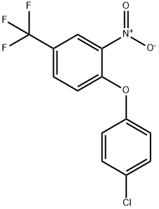 1-(4-chlorophenoxy)-2-nitro-4-(trifluoromethyl)benzene  Struktur