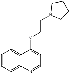 Quinoline, 4-(2-(1-pyrrolidinyl)ethoxy)-,32226-69-0,结构式