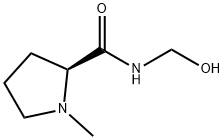 2-Pyrrolidinecarboxamide,N-(hydroxymethyl)-1-methyl-,(2S)-(9CI) 化学構造式