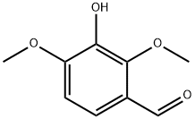 3-ヒドロキシ-2,4-ジメトキシベンズアルデヒド 化学構造式
