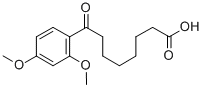 8-(2,4-DIMETHOXYPHENYL)-8-OXOOCTANOIC ACID 结构式