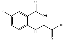 5-BROMO-N-(CARBOXYMETHYL)ANTHRANILIC ACID Struktur