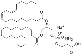 1-STERAOYL-2-LINOLEOYL-SN-GLYCERO-3-PHOSPHO-L-SERINE (MONOSODIUM SALT) Struktur